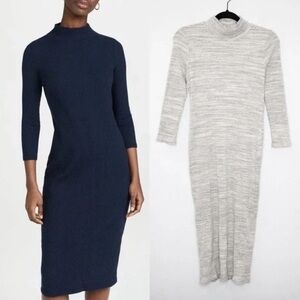 HATCH Skylar Rib Knit Dress | Gray Mary Midi Size: 2 NWT’s | $100
